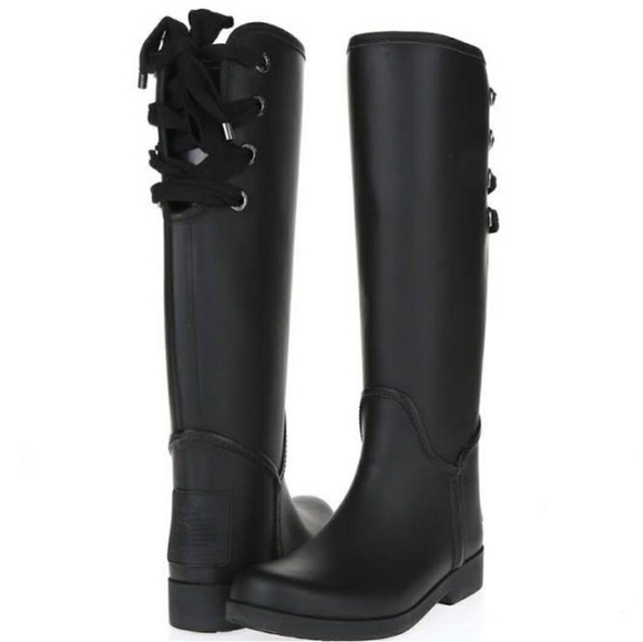 šCoach Tristee Rain Boots - Matte Blackš